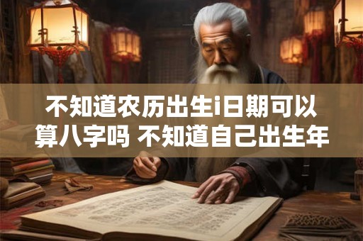 不知道农历出生i日期可以算八字吗 不知道自己出生年月日可以算出来么