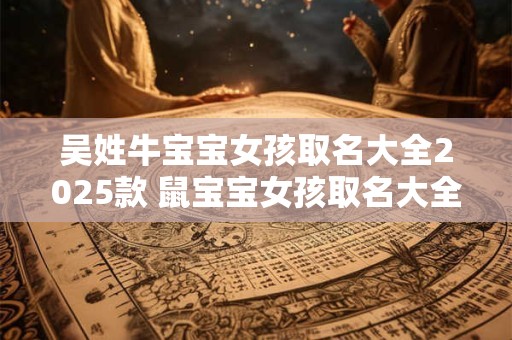吴姓牛宝宝女孩取名大全2025款 鼠宝宝女孩取名大全2025款免费