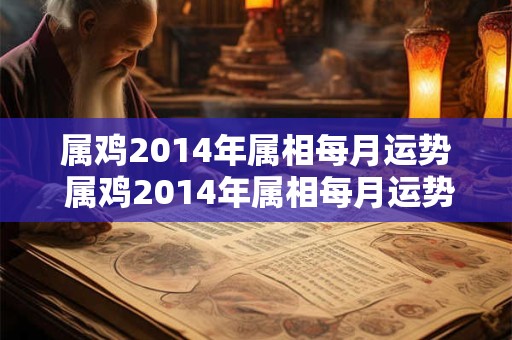 属鸡2014年属相每月运势 属鸡2014年属相每月运势及运程