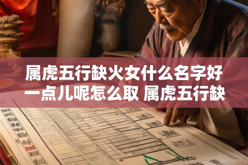属虎五行缺火女什么名字好一点儿呢怎么取 属虎五行缺火女什么名字好一点儿呢怎么取好听