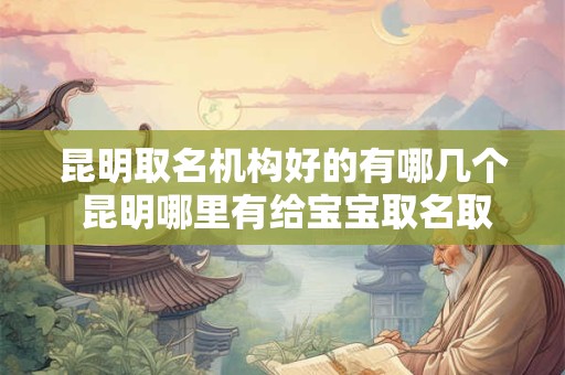 昆明取名机构好的有哪几个 昆明哪里有给宝宝取名取得好的