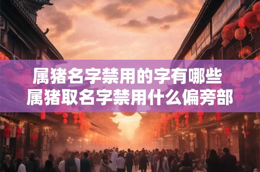 属猪名字禁用的字有哪些 属猪取名字禁用什么偏旁部首字