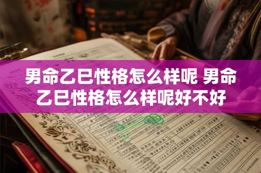 男命乙巳性格怎么样呢 男命乙巳性格怎么样呢好不好