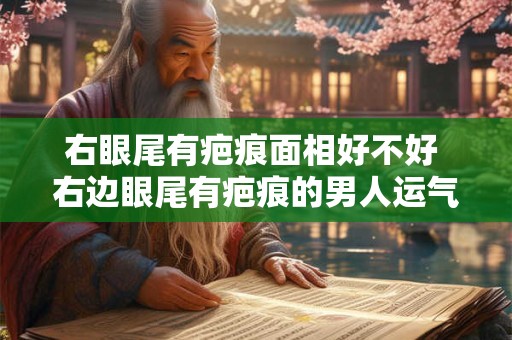右眼尾有疤痕面相好不好 右边眼尾有疤痕的男人运气会怎样