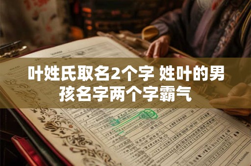 叶姓氏取名2个字 姓叶的男孩名字两个字霸气