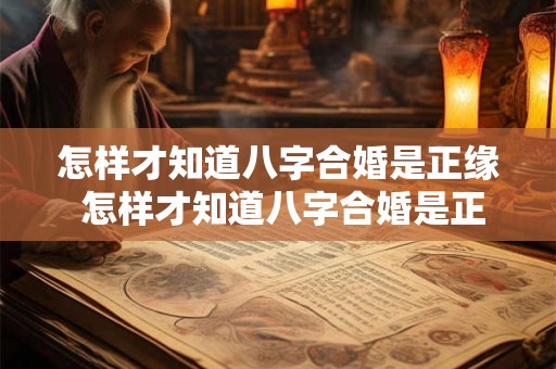 怎样才知道八字合婚是正缘 怎样才知道八字合婚是正缘还是偏缘