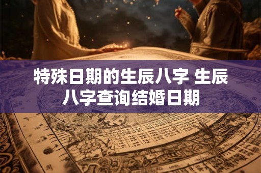 特殊日期的生辰八字 生辰八字查询结婚日期