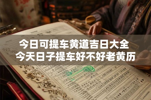 今日可提车黄道吉日大全 今天日子提车好不好老黄历查询