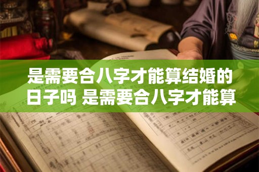 是需要合八字才能算结婚的日子吗 是需要合八字才能算结婚的日子吗为什么
