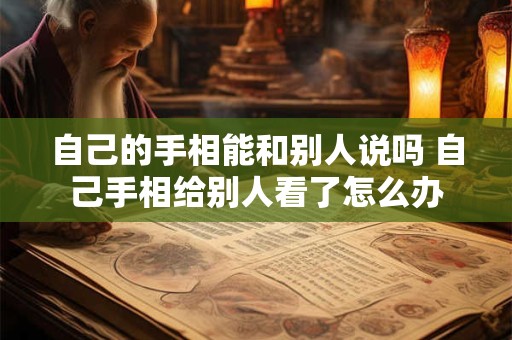 自己的手相能和别人说吗 自己手相给别人看了怎么办