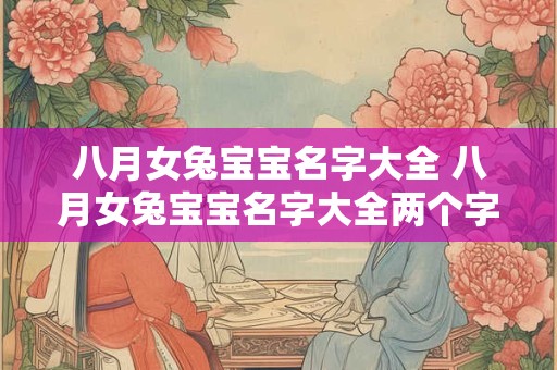 八月女兔宝宝名字大全 八月女兔宝宝名字大全两个字