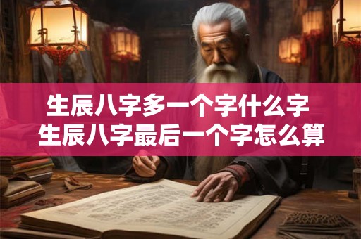 生辰八字多一个字什么字 生辰八字最后一个字怎么算计算的