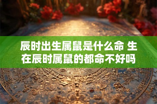 详细阅读:辰时出生属鼠是什么命 生在辰时属鼠的都命不好吗 辰时出生属鼠是什么命 生在辰时属鼠的都命不好吗