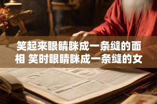 笑起来眼睛眯成一条缝的面相 笑时眼睛眯成一条缝的女生属于什么类型