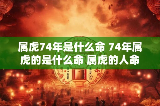 属虎74年是什么命 74年属虎的是什么命 属虎的人命运