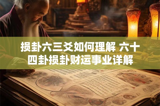 损卦六三爻如何理解 六十四卦损卦财运事业详解
