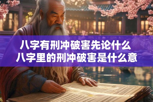 八字有刑冲破害先论什么 八字里的刑冲破害是什么意思