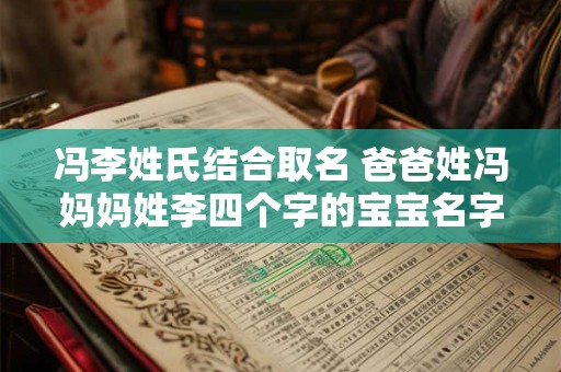 冯李姓氏结合取名 爸爸姓冯妈妈姓李四个字的宝宝名字