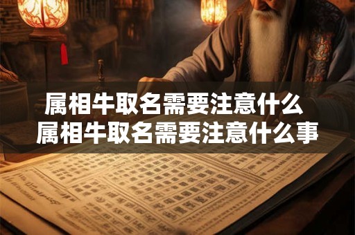 属相牛取名需要注意什么 属相牛取名需要注意什么事项