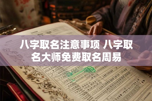 八字取名注意事项 八字取名大师免费取名周易
