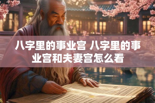 八字里的事业宫 八字里的事业宫和夫妻宫怎么看