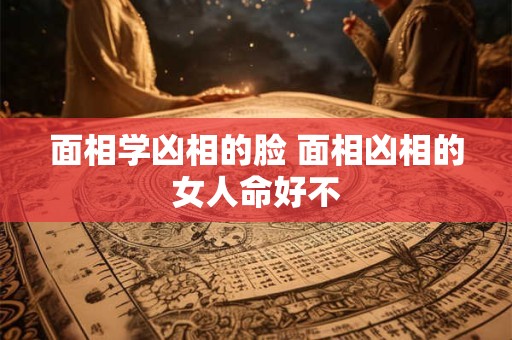 面相学凶相的脸 面相凶相的女人命好不 面相学凶相的脸 面相凶相的女人命好不