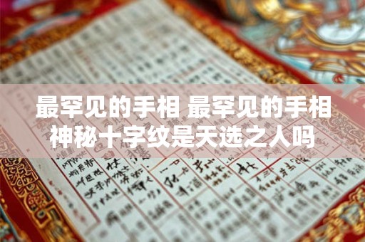 最罕见的手相 最罕见的手相神秘十字纹是天选之人吗