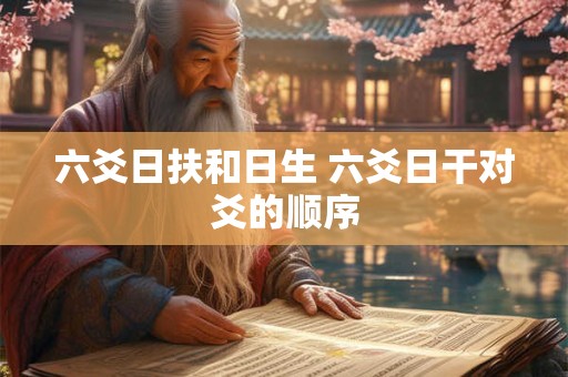 六爻日扶和日生 六爻日干对爻的顺序