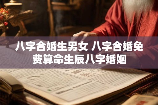 八字合婚生男女 八字合婚免费算命生辰八字婚姻