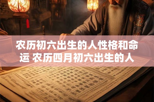农历初六出生的人性格和命运 农历四月初六出生的人是什么性格命好吗