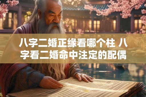 八字二婚正缘看哪个柱 八字看二婚命中注定的配偶