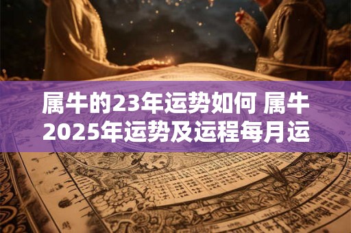 属牛的23年运势如何 属牛2025年运势及运程每月运程大家找算命网 属牛的23年运势如何 属牛2025年运势及运程每月运程大家找算命网