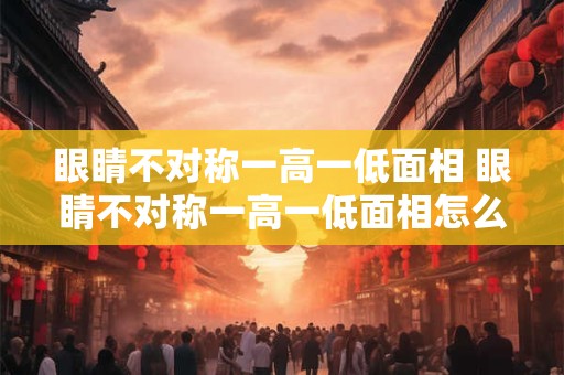 眼睛不对称一高一低面相 眼睛不对称一高一低面相怎么看