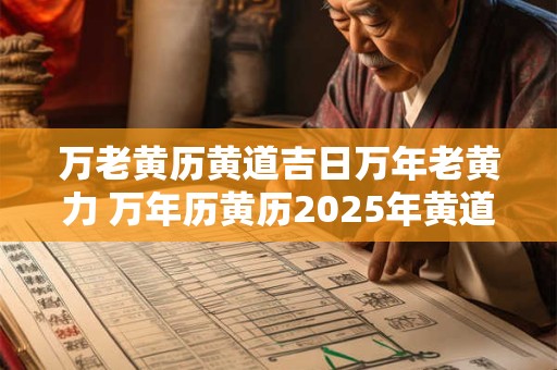 万老黄历黄道吉日万年老黄力 万年历黄历2025年黄道吉日