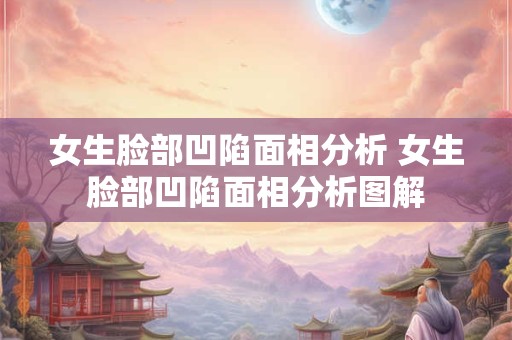 女生脸部凹陷面相分析 女生脸部凹陷面相分析图解 女生脸部凹陷面相分析 女生脸部凹陷面相分析图解