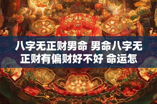 八字无正财男命 男命八字无正财有偏财好不好 命运怎么样