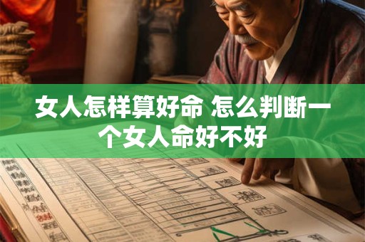 女人怎样算好命 怎么判断一个女人命好不好