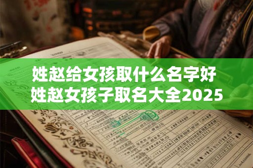 姓赵给女孩取什么名字好 姓赵女孩子取名大全2025款