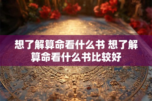 想了解算命看什么书 想了解算命看什么书比较好