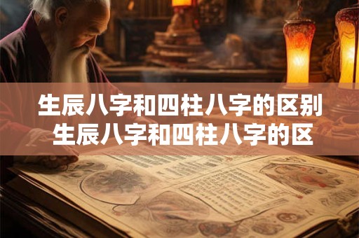 生辰八字和四柱八字的区别 生辰八字和四柱八字的区别是什么
