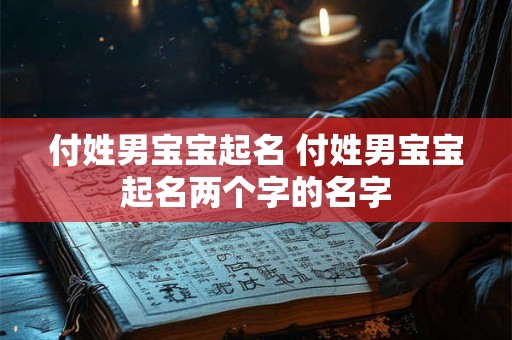 付姓男宝宝起名 付姓男宝宝起名两个字的名字