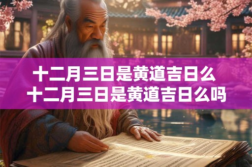十二月三日是黄道吉日么 十二月三日是黄道吉日么吗 十二月三日是黄道吉日么 十二月三日是黄道吉日么吗
