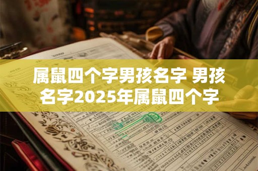 属鼠四个字男孩名字 男孩名字2025年属鼠四个字