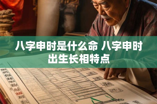 八字申时是什么命 八字申时出生长相特点