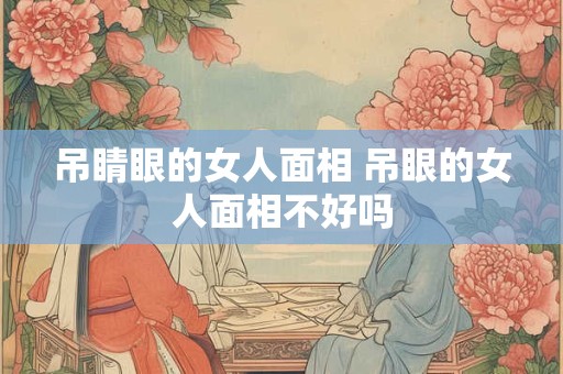 吊睛眼的女人面相 吊眼的女人面相不好吗