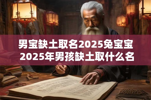 男宝缺土取名2025兔宝宝 2025年男孩缺土取什么名字