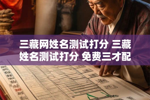 三藏网姓名测试打分 三藏姓名测试打分 免费三才配五格