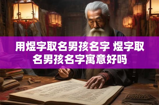 用煜字取名男孩名字 煜字取名男孩名字寓意好吗