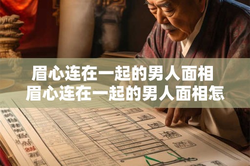 眉心连在一起的男人面相 眉心连在一起的男人面相怎么样