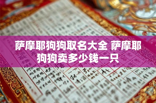 萨摩耶狗狗取名大全 萨摩耶狗狗卖多少钱一只
